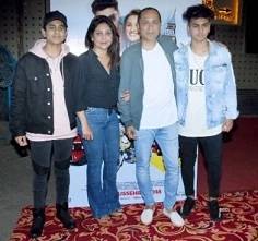 Shefali Shah with Vipul Amrutlal Shah and her sons