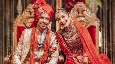 Yuzvendra Chahal and Dhanashree Verma wedding photo 1