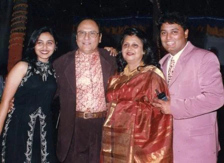 Rani Mukherji with her family