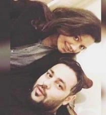 Badshah with his wife