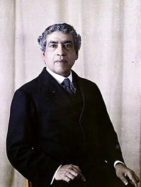 जगदीश चंद्र बोस का चित्र — भारतीय वैज्ञानिक, रेडियो अनुसंधान के पथप्रदर्शक और वनस्पति विज्ञान के नवोन्मेषक